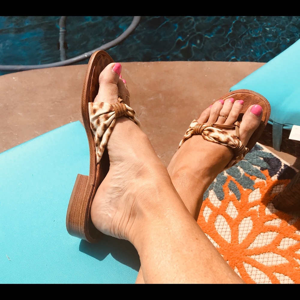 ESCADA designer Leopard print Sandals - Picture 5 of 8